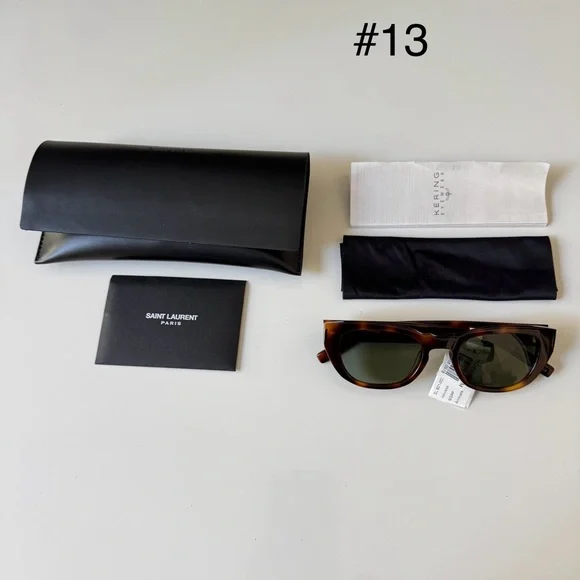 Saint Laurent SL 601 002 Rectangular Havana Green 51 mm-20-145 Men's Sunglasses - Picture 4 of 16